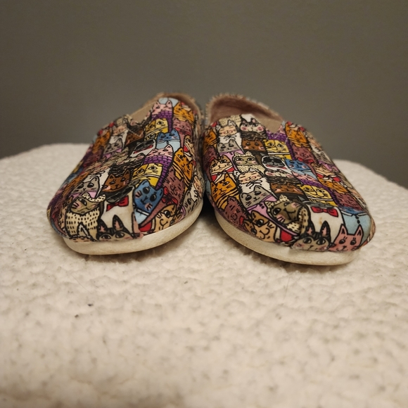 Bobs from Skechers cat print slip on memory foam size 7 - Picture 3 of 9